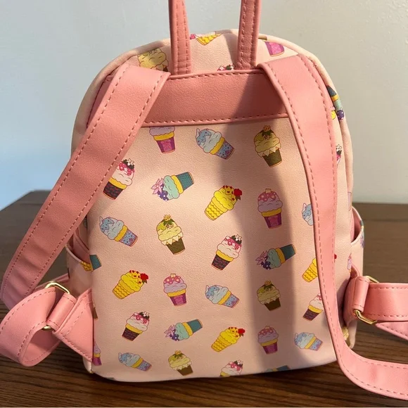 Disney Loungefly Mini Backpack - Disney Princess Inspired Ice Cream Cone Print - Picture 5 of 7